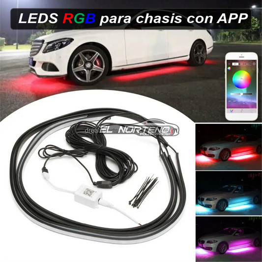 Led multicolor para chasis de AUTO